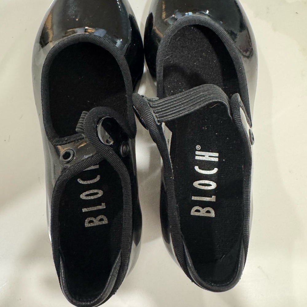 Bloch GIRLS Glossy Black TAP shoes